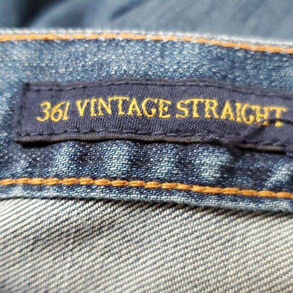 LUCKY BRAND 361 VINTAGE STRAIGHT LEG MEDIUM WASH SIZE 40 WAIST 12" RISE WAIST A - Picture 6 of 12